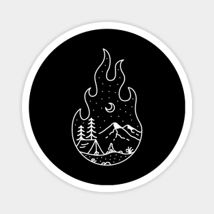 Campfire and Adventure 1 Magnet